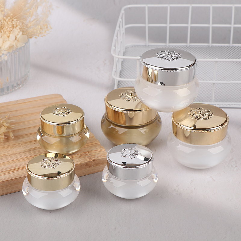 Luxury Skincare Packaging - Botol Krim Akrilik Kosong untuk Perjalanan