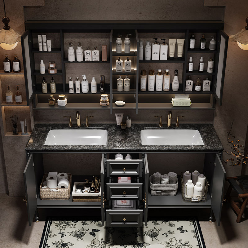 Luxury Skincare Makeup - Lemari Kabinet Kamar Mandi Modern Mewah,