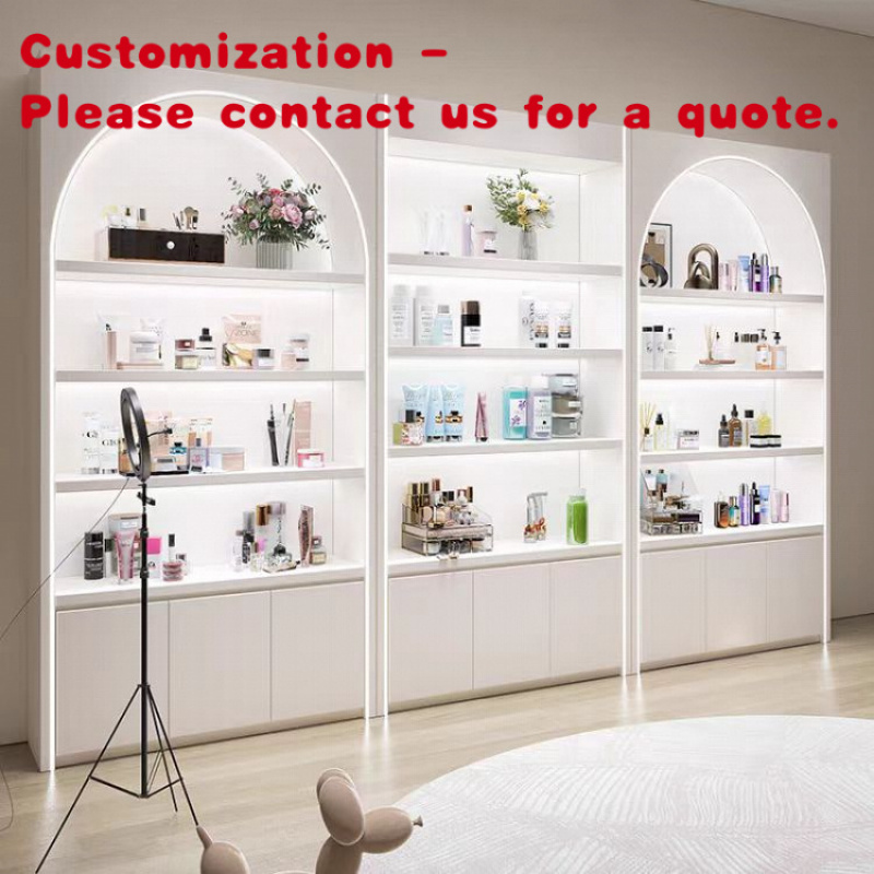 Luxury Skincare Store - Rak Pajangan Salon Kecantikan Mewah custom.2026,