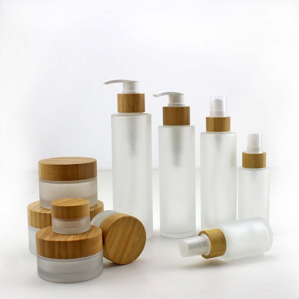 Luxury Skincare Packaging - Botol Parfum Bambu Alami Kaca Buram