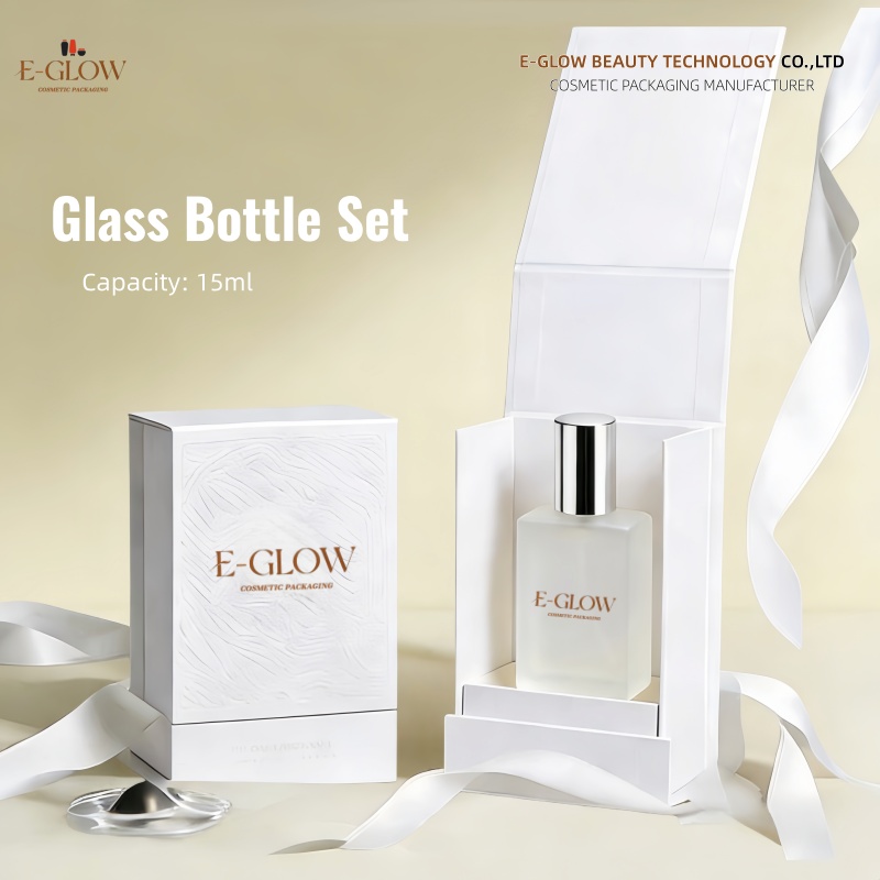 【Logo Custom】100Pcs Botol Kaca - Luxury Skincare Packaging ulasan dan harga