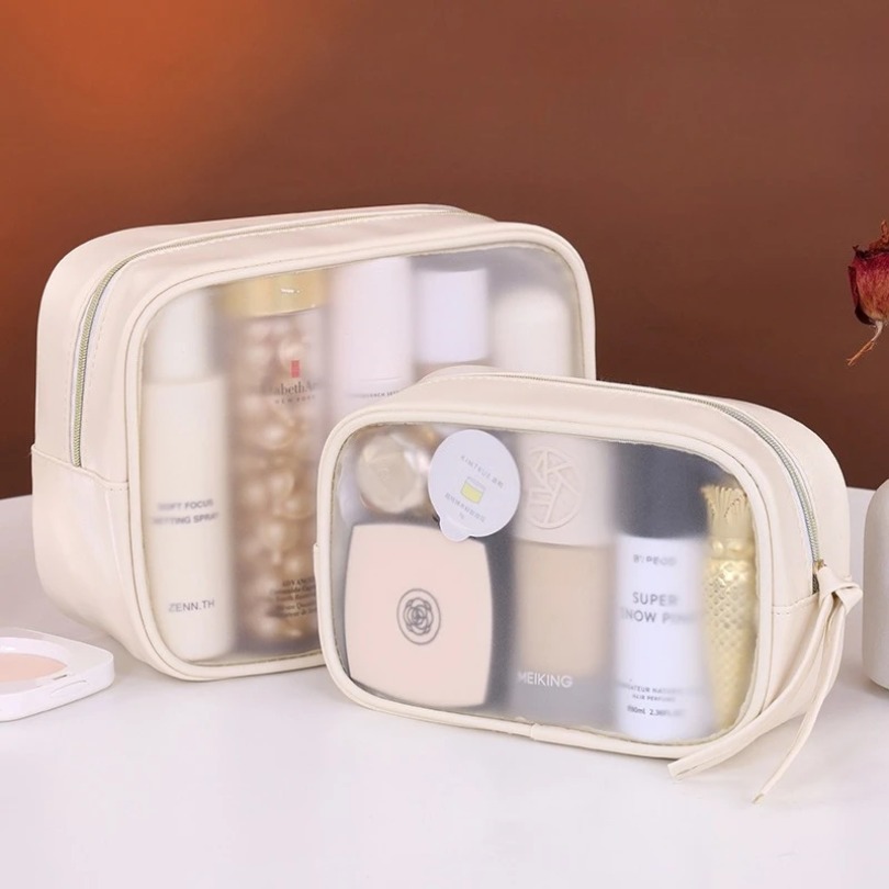 Set Tas Makeup Mewah Semi Tran - Luxury Skincare Samples ulasan dan harga