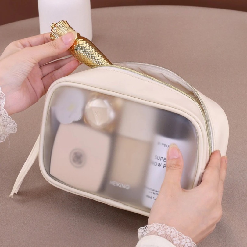 Set Tas Makeup Mewah Semi Tran - Luxury Skincare Samples ulasan dan harga