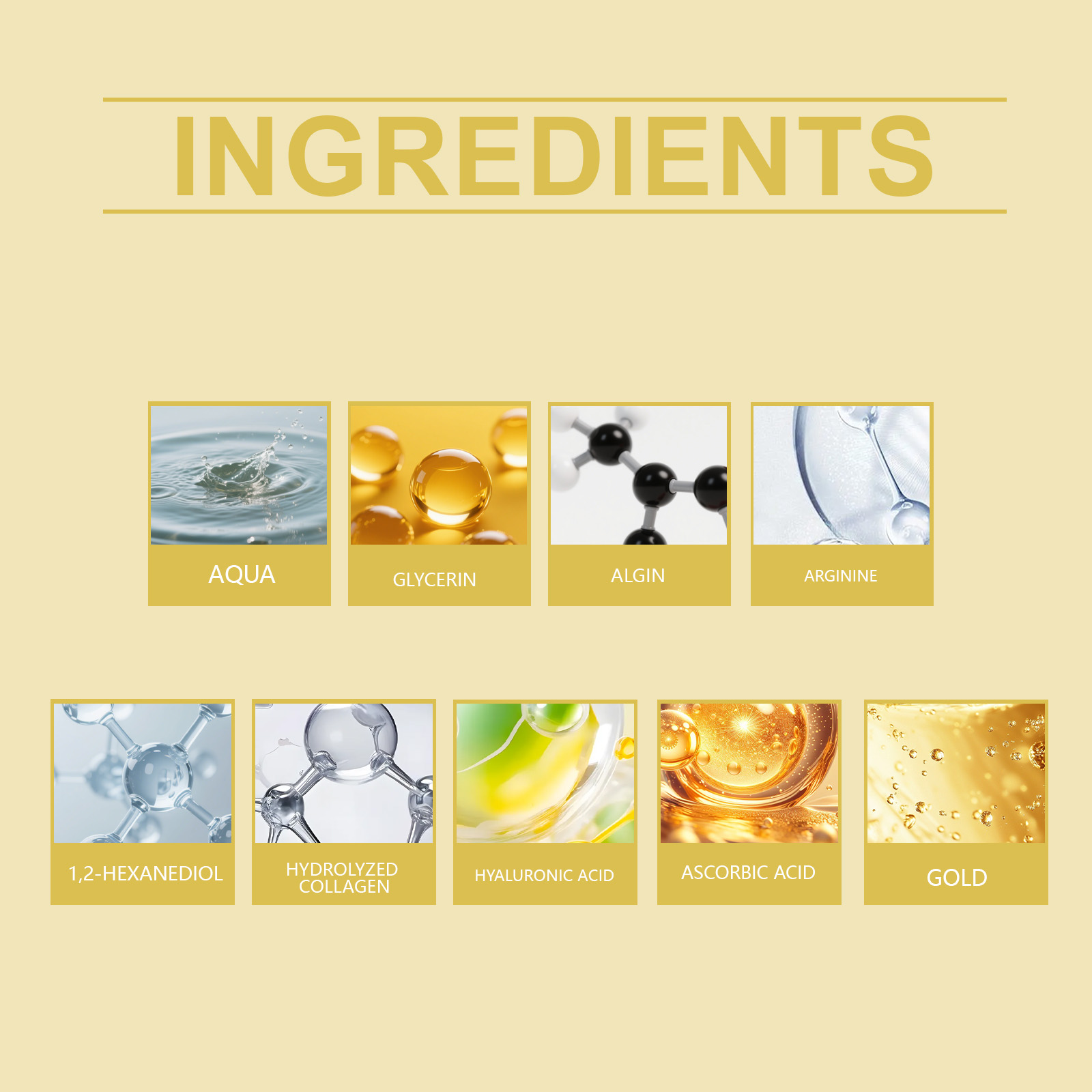 Masker Mata Emas 24k Melembapk - Luxury Skincare Mask ulasan dan harga