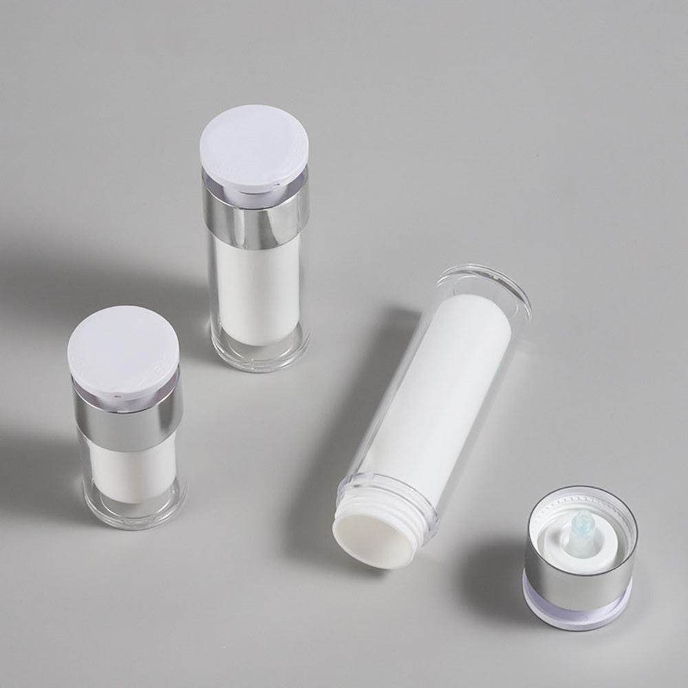 Botol Kedap Udara Akrilik Puti - Luxury Skincare Packaging ulasan dan harga