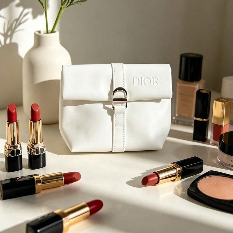 Tas Kosmetik Putih Dior Tas Ko - Luxury Skincare Samples ulasan dan harga