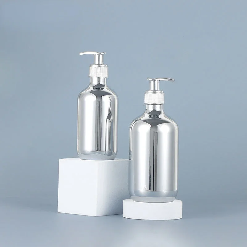 Botol sampo 500ml Electroplati - Luxury Skincare Packaging ulasan dan harga