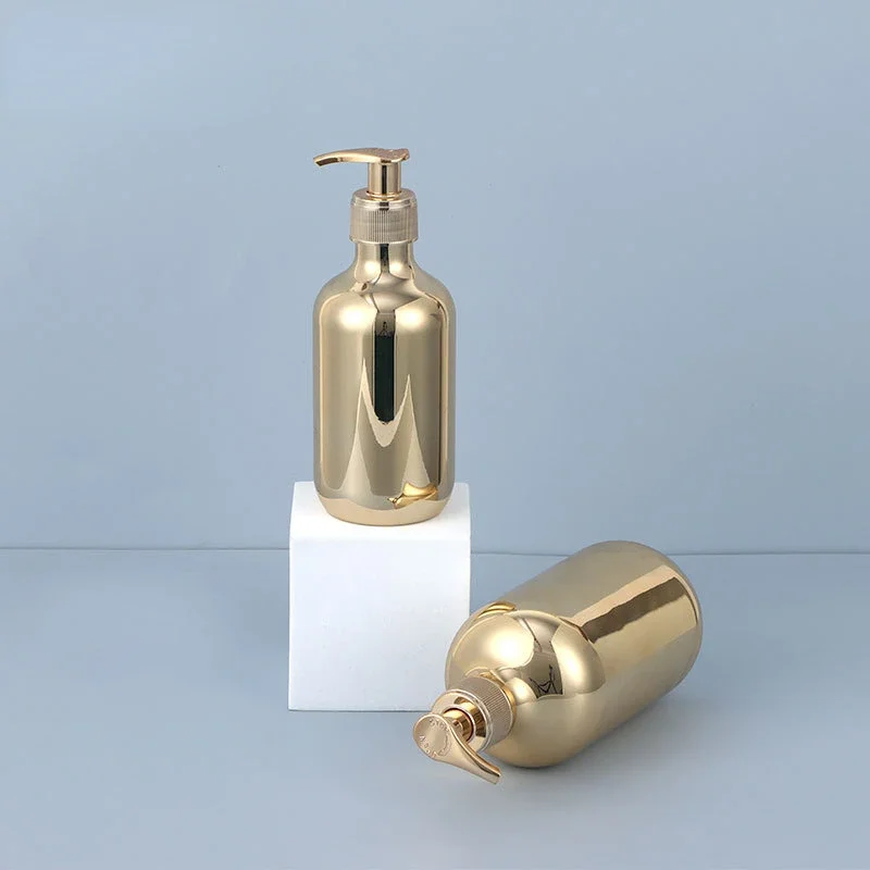 Botol sampo 500ml Electroplati - Luxury Skincare Packaging ulasan dan harga