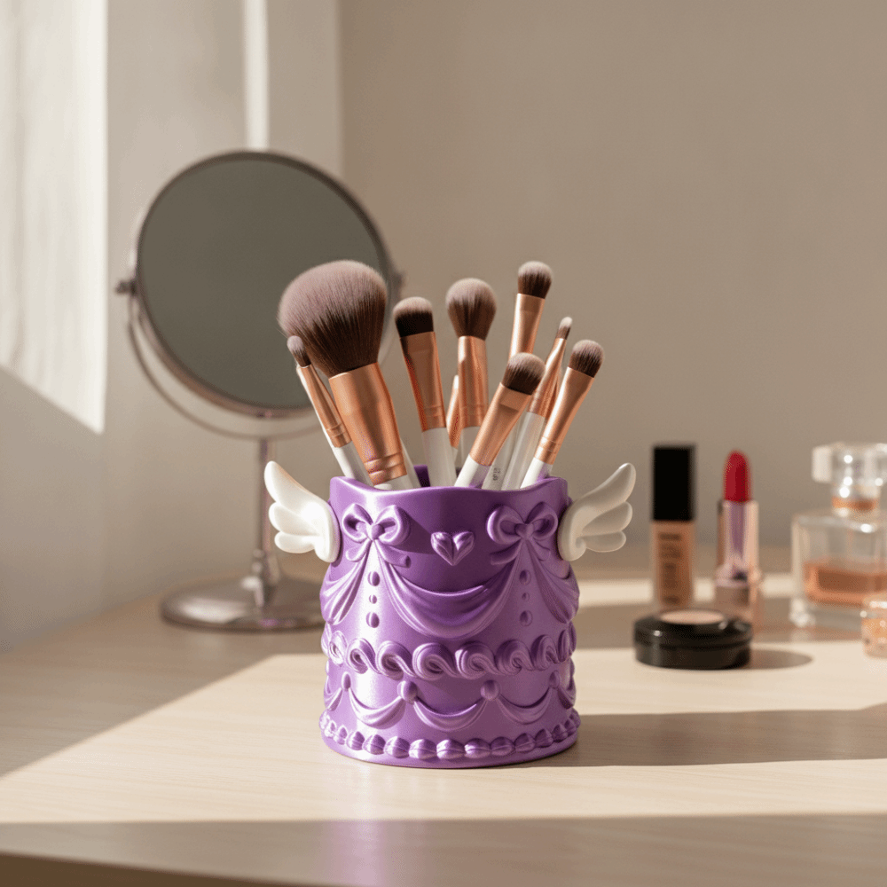 Tempat Kuas Makeup Tekstur Sut - Luxury Skincare And Makeup Brands ulasan dan harga