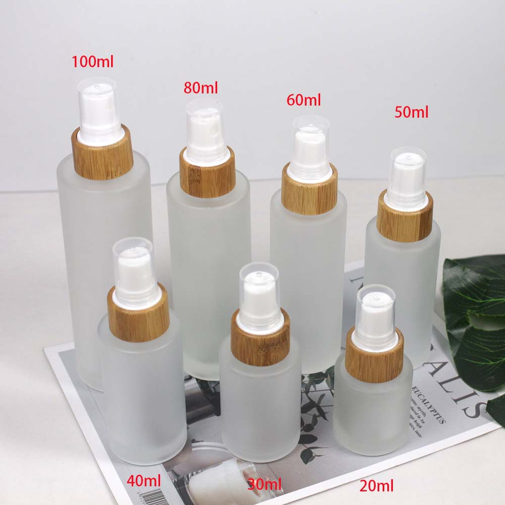 Botol Parfum Bambu Alami Kaca  - Luxury Skincare Packaging ulasan dan harga