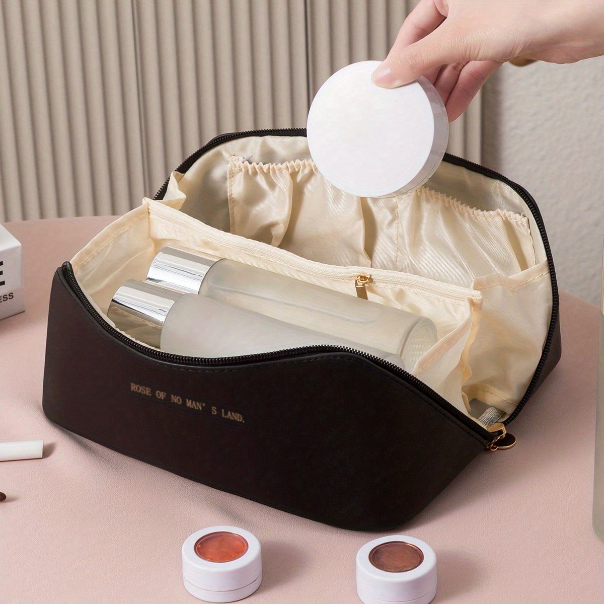 Tas Organizer Perlengkapan Man - Luxury Skincare Samples ulasan dan harga