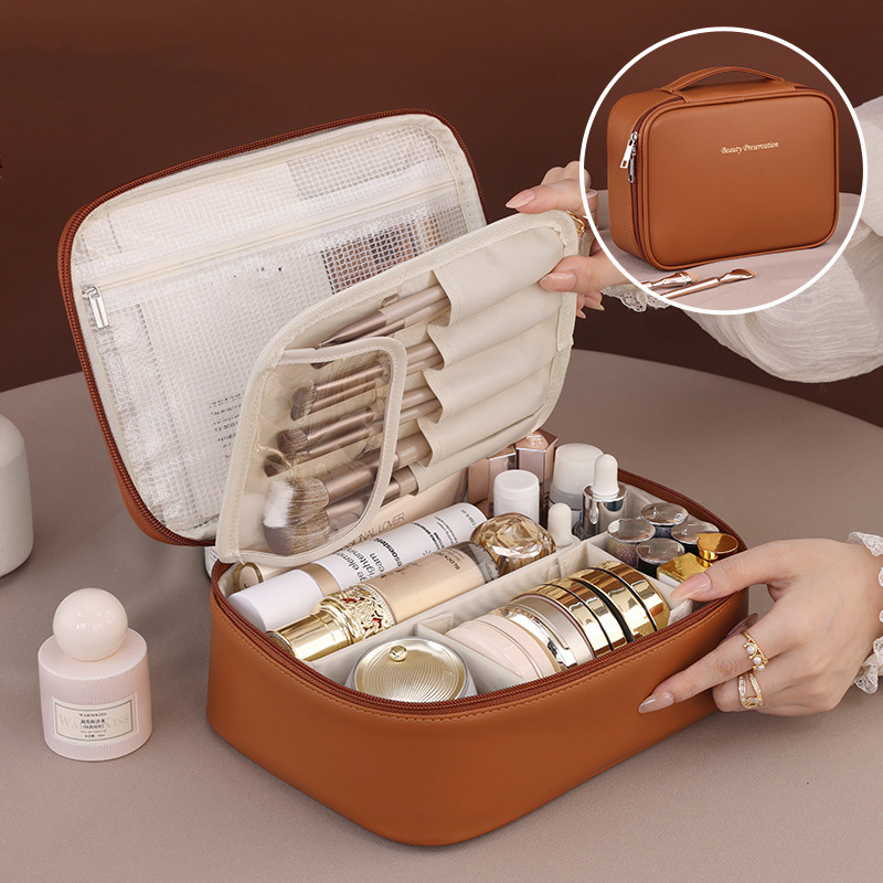 Grosir PU Tas Makeup Tote Kapa - Luxury Skincare Samples ulasan dan harga